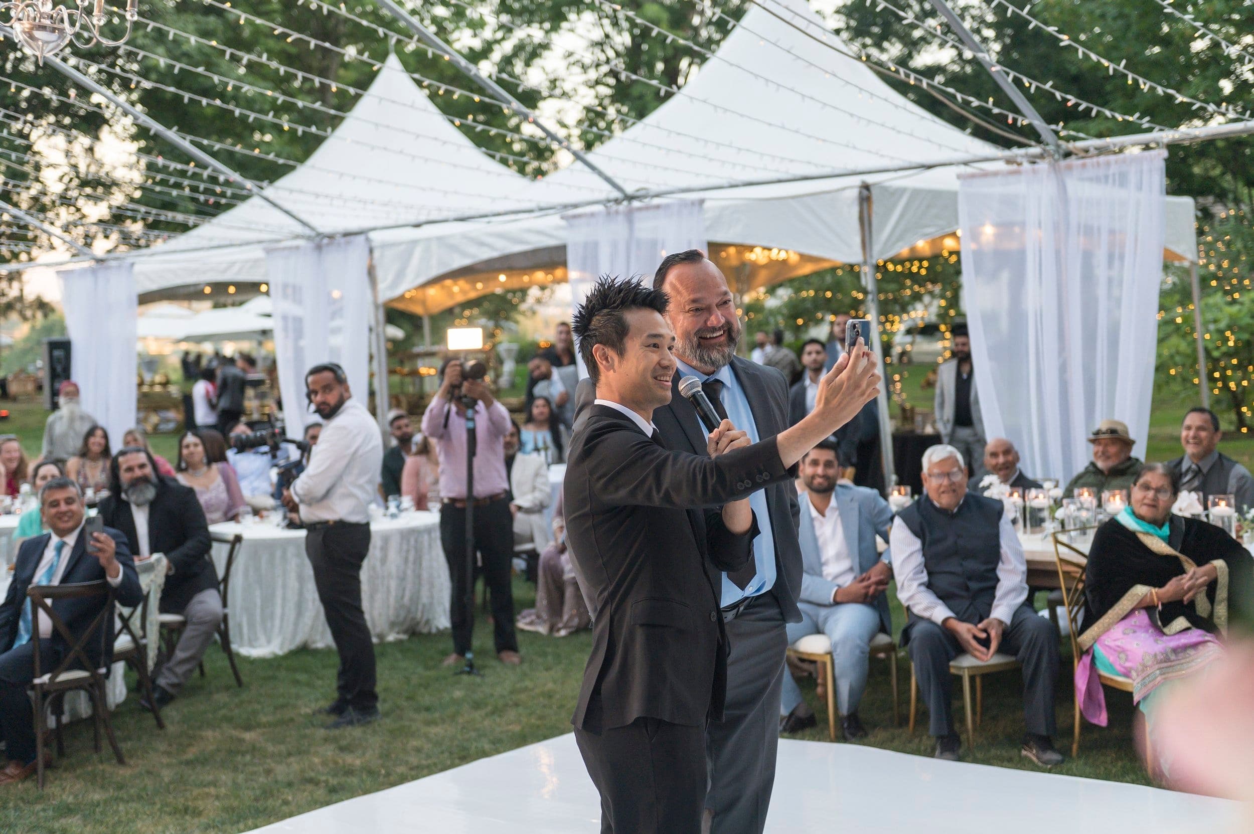 I performed close-up magic at Neeraj and Natasha's Indian wedding in Vancouver. After the program, a guest walked over and told me I should've been the MC.