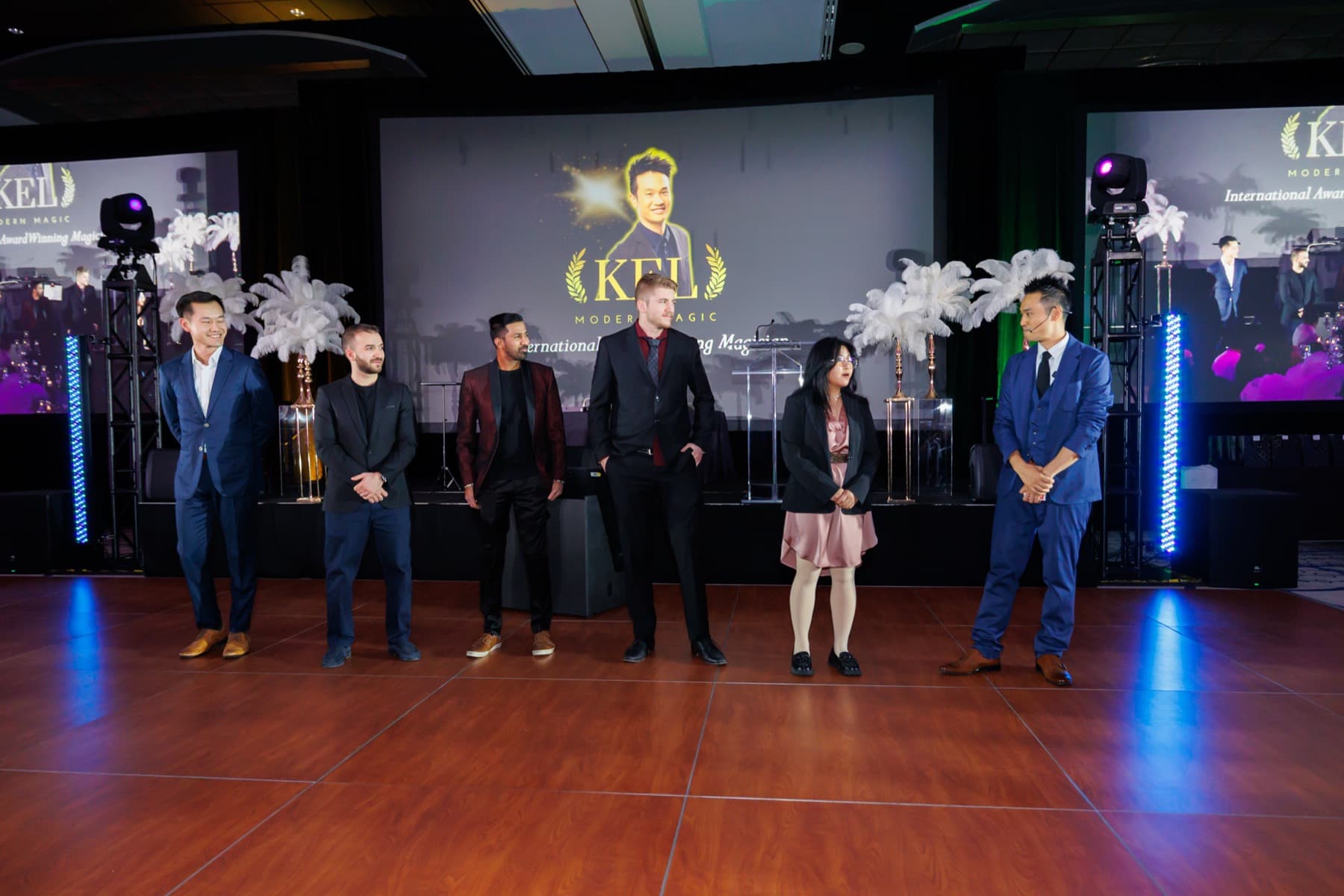 Black-tie guests gathered during a Vancouver gala evening